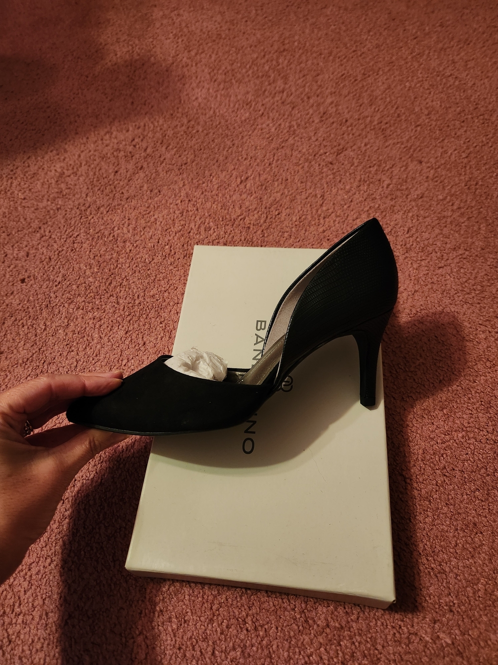 Bandolino Black Pointed Toe D'Orsay Pump